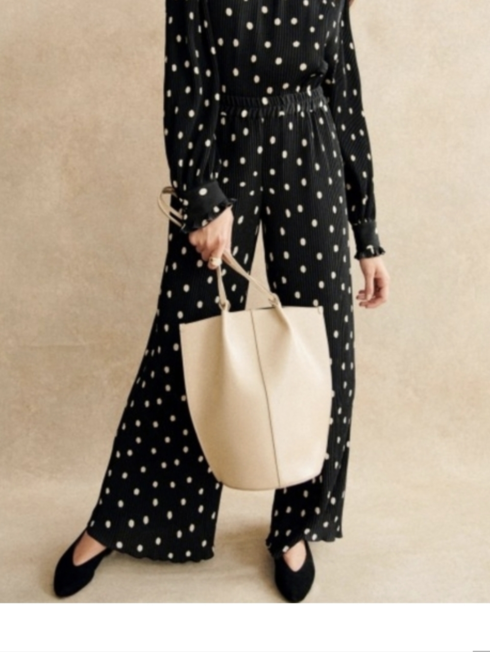 Sezane Syra Trousers in Polka Dots size 40 NWT